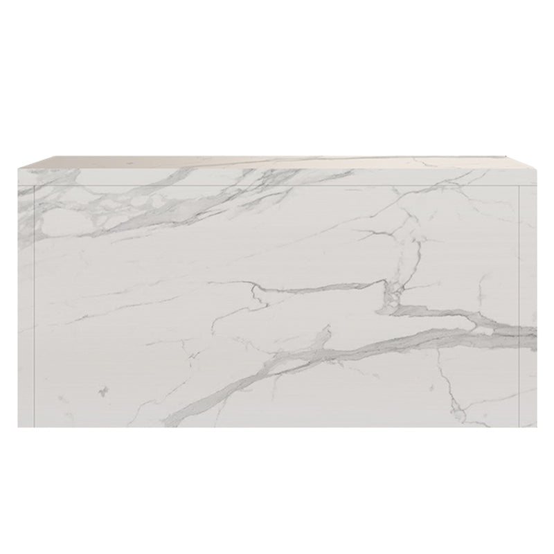 Modern Bistro Bar Table Sintered Stone Bar Table for Living Room Beige White Clearhalo 'Bar Furniture' 'Bar Tables' 'bar_tables' 'furn' 'furn_bar_tables' 'Furniture' 'Kitchen & Dining Furniture' 6779927