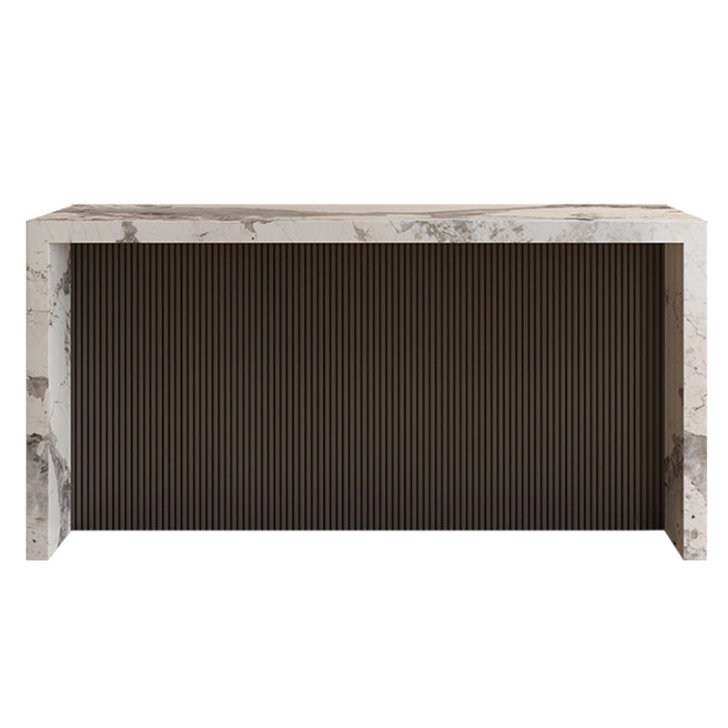 Modern Bistro Bar Table Sintered Stone Bar Table for Living Room Brown Pandora Gold Clearhalo 'Bar Furniture' 'Bar Tables' 'bar_tables' 'furn' 'furn_bar_tables' 'Furniture' 'Kitchen & Dining Furniture' 6779929