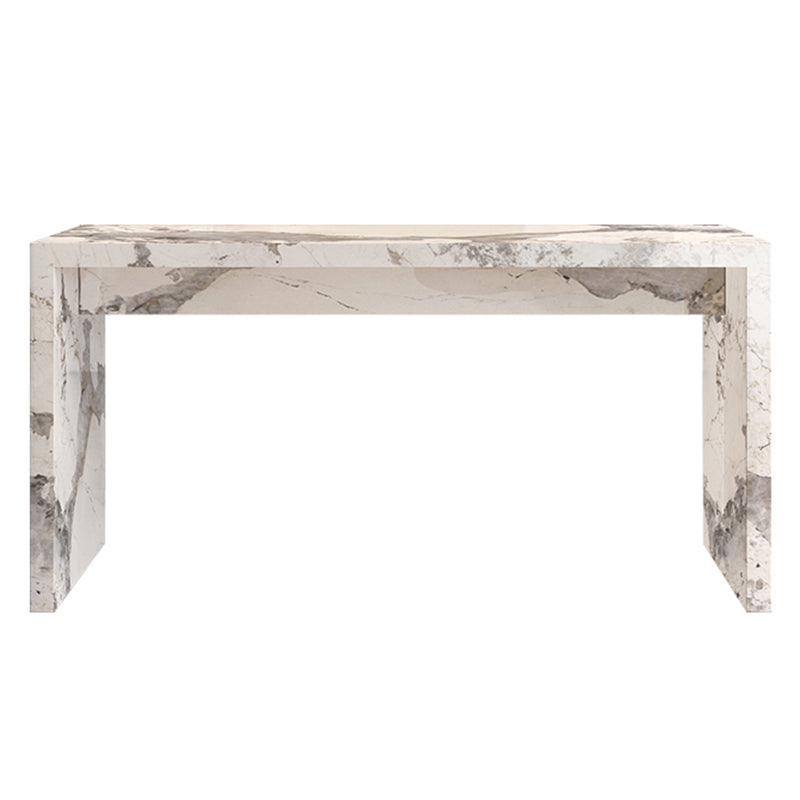 Modern Bistro Bar Table Sintered Stone Bar Table for Living Room White Pandora Gold Clearhalo 'Bar Furniture' 'Bar Tables' 'bar_tables' 'furn' 'furn_bar_tables' 'Furniture' 'Kitchen & Dining Furniture' 6779932