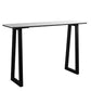 Rectangle Bar Table Sintered Stone Dining Table with Metal Base for Kitchen Without Chairs Clearhalo 'Bar Furniture' 'Bar Tables' 'bar_tables' 'furn' 'furn_bar_tables' 'Furniture' 'Kitchen & Dining Furniture' 6779955