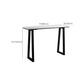Rectangle Bar Table Sintered Stone Dining Table with Metal Base for Kitchen Clearhalo 'Bar Furniture' 'Bar Tables' 'bar_tables' 'furn' 'furn_bar_tables' 'Furniture' 'Kitchen & Dining Furniture' 6779964