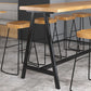 Modern Solid Wood Bar Table Brown Trestle Base Dining Table for Living Room Clearhalo 'Bar Furniture' 'Bar Tables' 'bar_tables' 'furn' 'furn_bar_tables' 'Furniture' 'Kitchen & Dining Furniture' 6779975