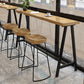 Modern Solid Wood Bar Table Brown Trestle Base Dining Table for Living Room Clearhalo 'Bar Furniture' 'Bar Tables' 'bar_tables' 'furn' 'furn_bar_tables' 'Furniture' 'Kitchen & Dining Furniture' 6779981