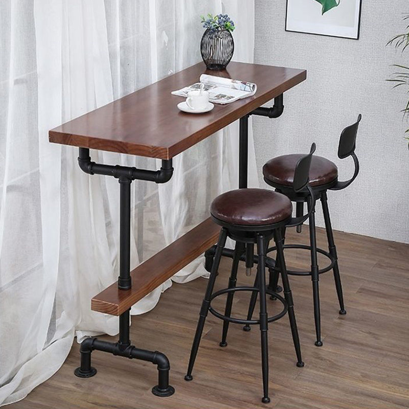 Tavolo da pranzo da bistrot rettangolare in legno massello industriale