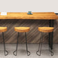 Industrial Rectangle Pub Table Set 1/2/5 Pieces Wooden Bar Table with Backless Stools Clearhalo 'Bar Furniture' 'furn' 'furn_home_bar_bar_sets' 'Furniture' 'Home Bars & Bar Sets' 'home_bar_bar_sets' 'Kitchen & Dining Furniture' 6780203