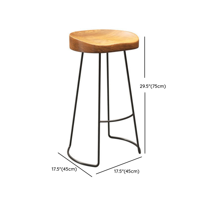 Industrial Rectangle Pub Table Set 1/2/5 Pieces Wooden Bar Table with Backless Stools Clearhalo 'Bar Furniture' 'furn' 'furn_home_bar_bar_sets' 'Furniture' 'Home Bars & Bar Sets' 'home_bar_bar_sets' 'Kitchen & Dining Furniture' 6780211