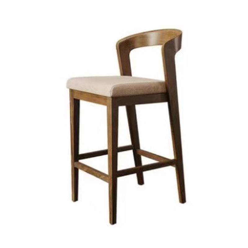 Contemporary Rectangle Pub Table Set 1/4/5 Pcs Bar Table with Wooden Stools Black-Brown 30"H Stool (Single) Clearhalo 'Bar Furniture' 'furn' 'furn_home_bar_bar_sets' 'Furniture' 'Home Bars & Bar Sets' 'home_bar_bar_sets' 'Kitchen & Dining Furniture' 6780213