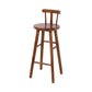 Contemporary Rectangle Pub Table Set 1/4/5 Pcs Bar Table with Wooden Stools Dark-Brown 30"H Stool (Single) Clearhalo 'Bar Furniture' 'furn' 'furn_home_bar_bar_sets' 'Furniture' 'Home Bars & Bar Sets' 'home_bar_bar_sets' 'Kitchen & Dining Furniture' 6780218