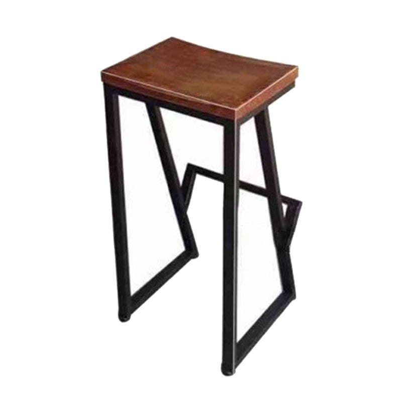 1/3 Pieces Brown Wood Top Bar Set with Stools Industrial Rectangle Pub Table Set