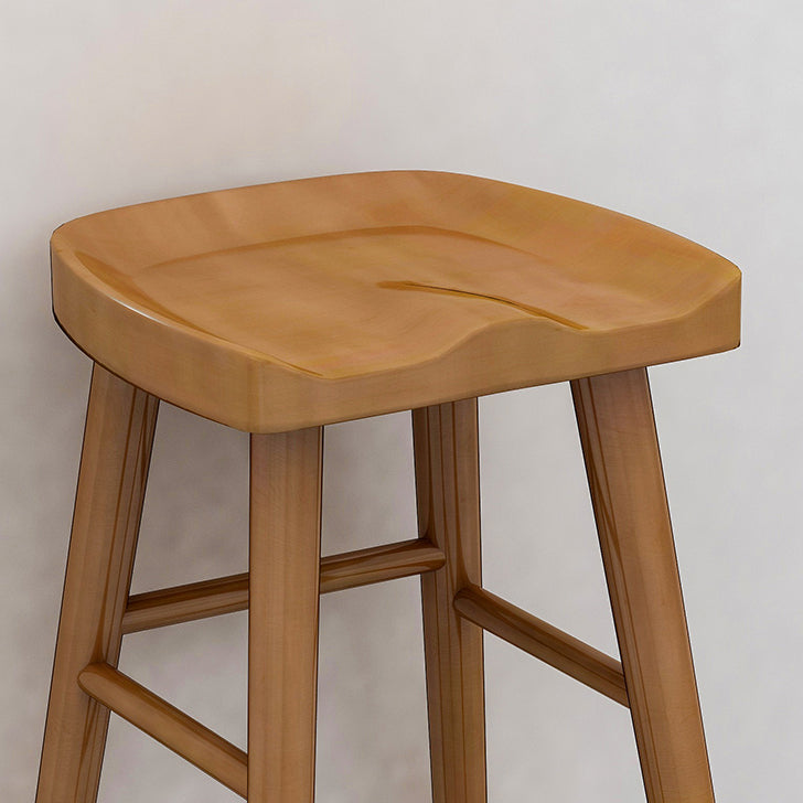 Ensemble de Table de bar rectangulaire moderne, 1/2/4/7 pièces, Table de bar en bois massif et tabourets sans dossier