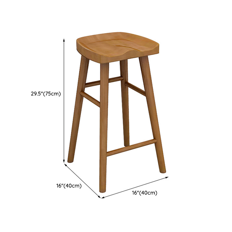 Ensemble de Table de bar rectangulaire moderne, 1/2/4/7 pièces, Table de bar en bois massif et tabourets sans dossier
