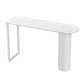 Modern 1/5 Pieces Bar Table Set Stone Counter Table with Stools for Living Room White 87"L x 20"W Clearhalo 'Bar Furniture' 'furn' 'furn_home_bar_bar_sets' 'Furniture' 'Home Bars & Bar Sets' 'home_bar_bar_sets' 'Kitchen & Dining Furniture' 6780349