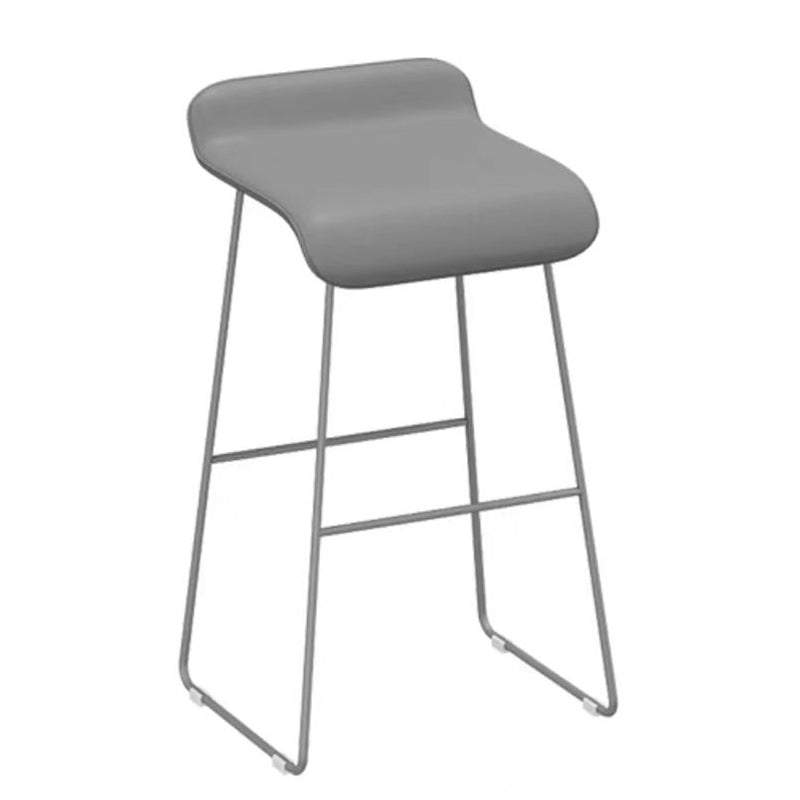 Modern 1/5 Pieces Bar Table Set Stone Counter Table with Stools for Living Room Grey 30"H Stool (Single) Clearhalo 'Bar Furniture' 'furn' 'furn_home_bar_bar_sets' 'Furniture' 'Home Bars & Bar Sets' 'home_bar_bar_sets' 'Kitchen & Dining Furniture' 6780352