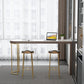 Contemporary Pub Table Set 1/2/3 Pcs Metal Frame Bar Table and Stools Clearhalo 'Bar Furniture' 'furn' 'furn_home_bar_bar_sets' 'Furniture' 'Home Bars & Bar Sets' 'home_bar_bar_sets' 'Kitchen & Dining Furniture' 6780380