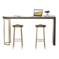 Contemporary Pub Table Set 1/2/3 Pcs Metal Frame Bar Table and Stools Clearhalo 'Bar Furniture' 'furn' 'furn_home_bar_bar_sets' 'Furniture' 'Home Bars & Bar Sets' 'home_bar_bar_sets' 'Kitchen & Dining Furniture' 6780388