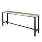 1/5 Pieces Wood Top Bar Table Set Modern Rectangle Pub Table Set