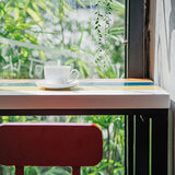 1/5 Pieces Wood Top Bar Table Set Modern Rectangle Pub Table Set