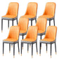 Glam Style Side Chair Parsons Armless Side Chair for Kitchen
