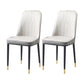 Glam Style Side Chair Parsons Armless Side Chair for Kitchen