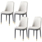 Glam Style Side Chair Parsons Armless Side Chair for Kitchen