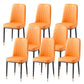 Glam Style Side Chair Parsons Armless Side Chair for Kitchen