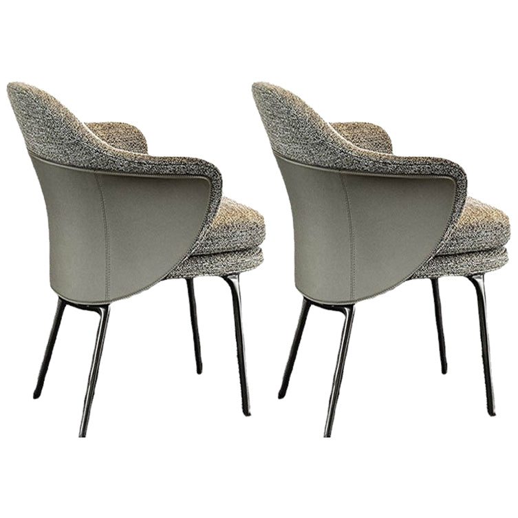 Silla tapizada para comedor silla de comedor de cuero falso