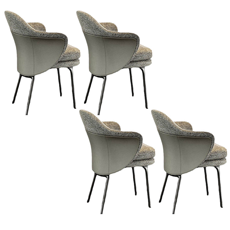 Silla tapizada para comedor silla de comedor de cuero falso