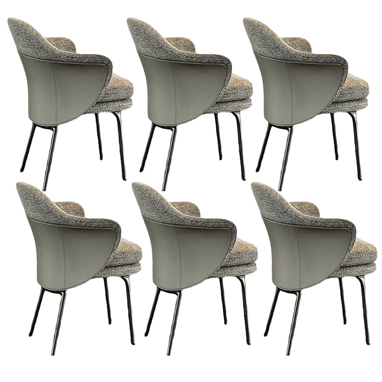 Silla tapizada para comedor silla de comedor de cuero falso