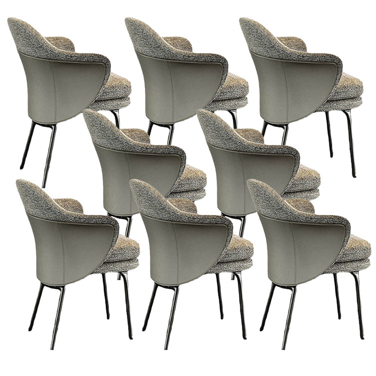 Silla tapizada para comedor silla de comedor de cuero falso