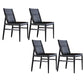 Modern Indoor-Outdoor Dining Chair Solid Wood Faux Leather Side Chair Black 4 Piece Set Clearhalo 'Dining Chairs' 'Dining Tables & Seating' 'dining_chair' 'furn' 'furn_dining_chair' 'Furniture' 'Kitchen & Dining Furniture' 6780518