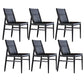 Modern Indoor-Outdoor Dining Chair Solid Wood Faux Leather Side Chair Black 6 Piece Set Clearhalo 'Dining Chairs' 'Dining Tables & Seating' 'dining_chair' 'furn' 'furn_dining_chair' 'Furniture' 'Kitchen & Dining Furniture' 6780521