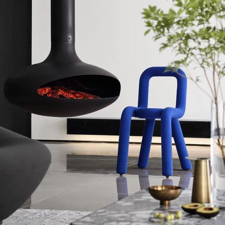 Designer stijl armloze stoel open terug naar huis eetstoel stoel