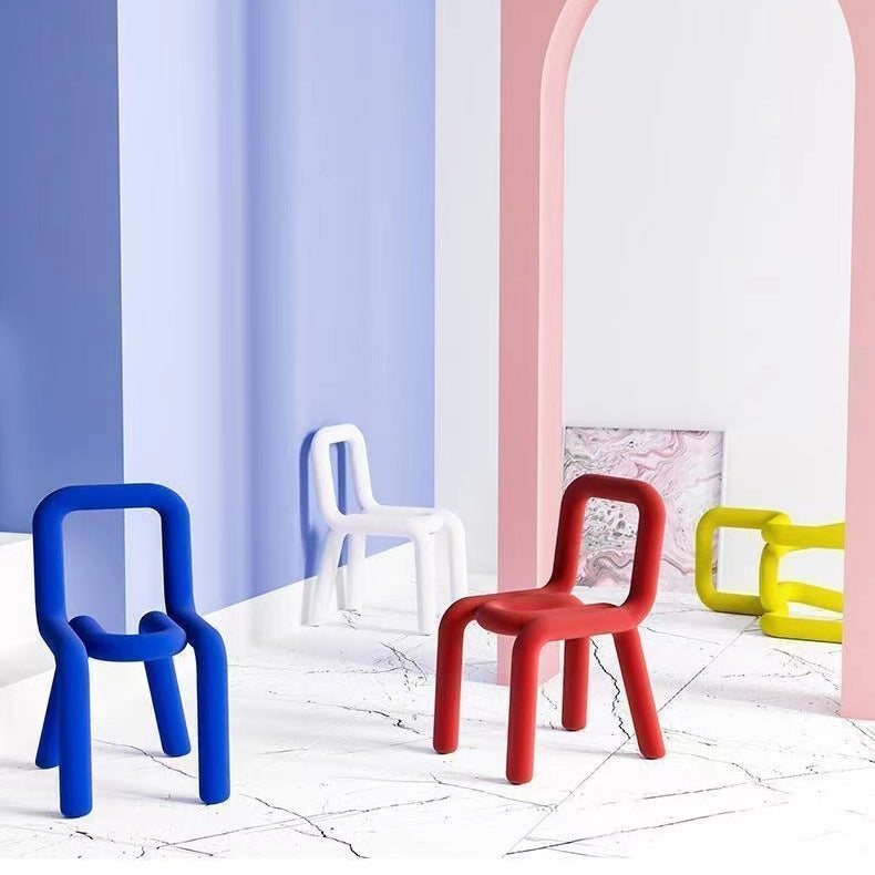 Designer stijl armloze stoel open terug naar huis eetstoel stoel