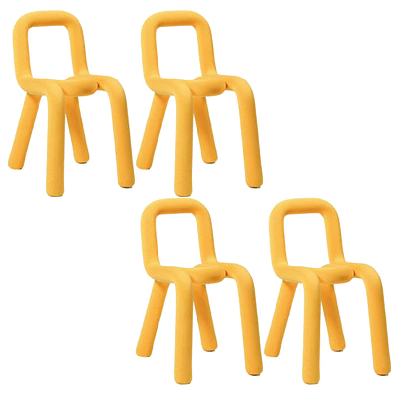 Designer stijl armloze stoel open terug naar huis eetstoel stoel