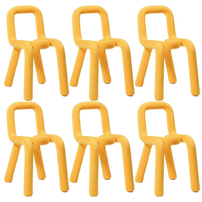 Designer stijl armloze stoel open terug naar huis eetstoel stoel