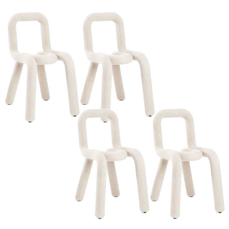 Designer stijl armloze stoel open terug naar huis eetstoel stoel