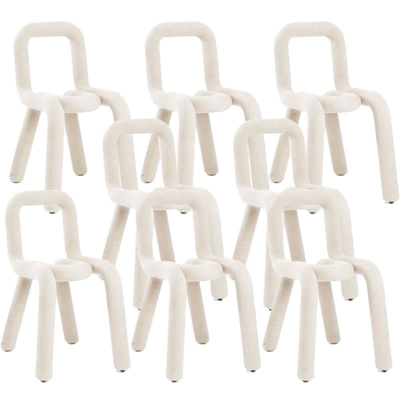 Designer stijl armloze stoel open terug naar huis eetstoel stoel