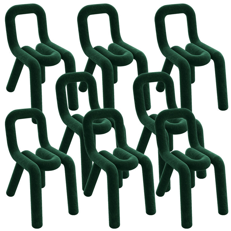 Designer stijl armloze stoel open terug naar huis eetstoel stoel