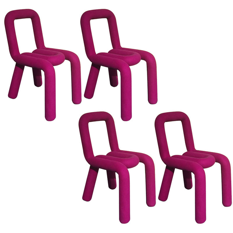 Designer stijl armloze stoel open terug naar huis eetstoel stoel