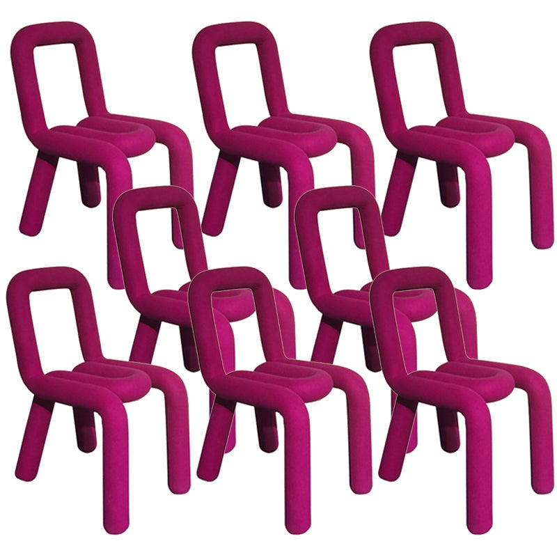 Designer stijl armloze stoel open terug naar huis eetstoel stoel