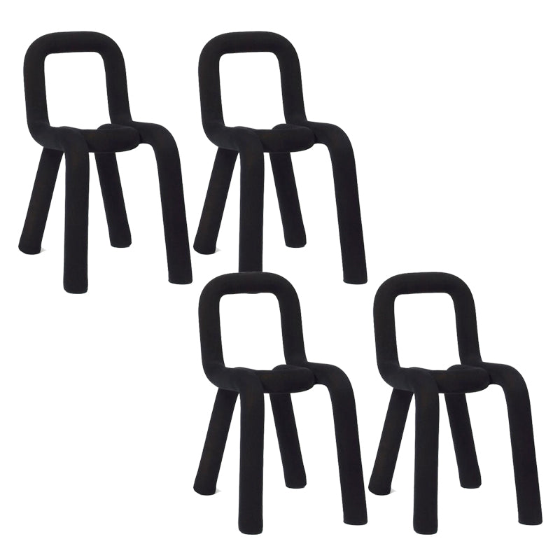 Designer stijl armloze stoel open terug naar huis eetstoel stoel