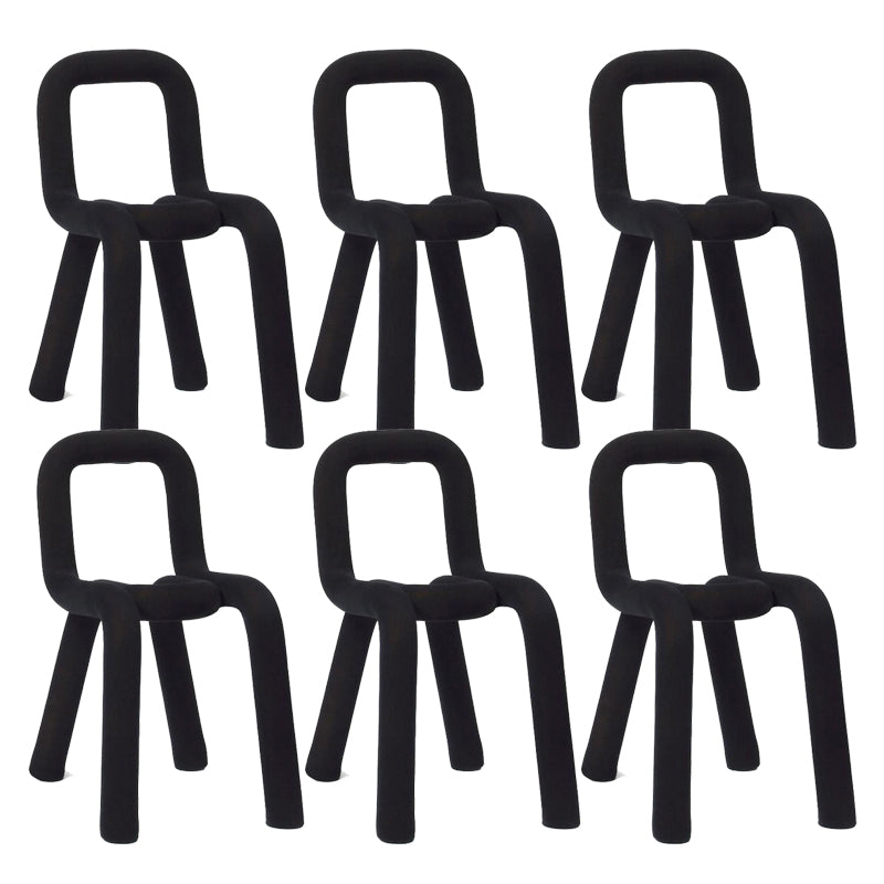 Designer stijl armloze stoel open terug naar huis eetstoel stoel