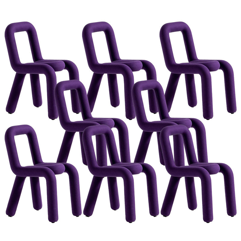 Designer stijl armloze stoel open terug naar huis eetstoel stoel