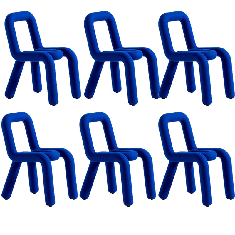 Designer stijl armloze stoel open terug naar huis eetstoel stoel