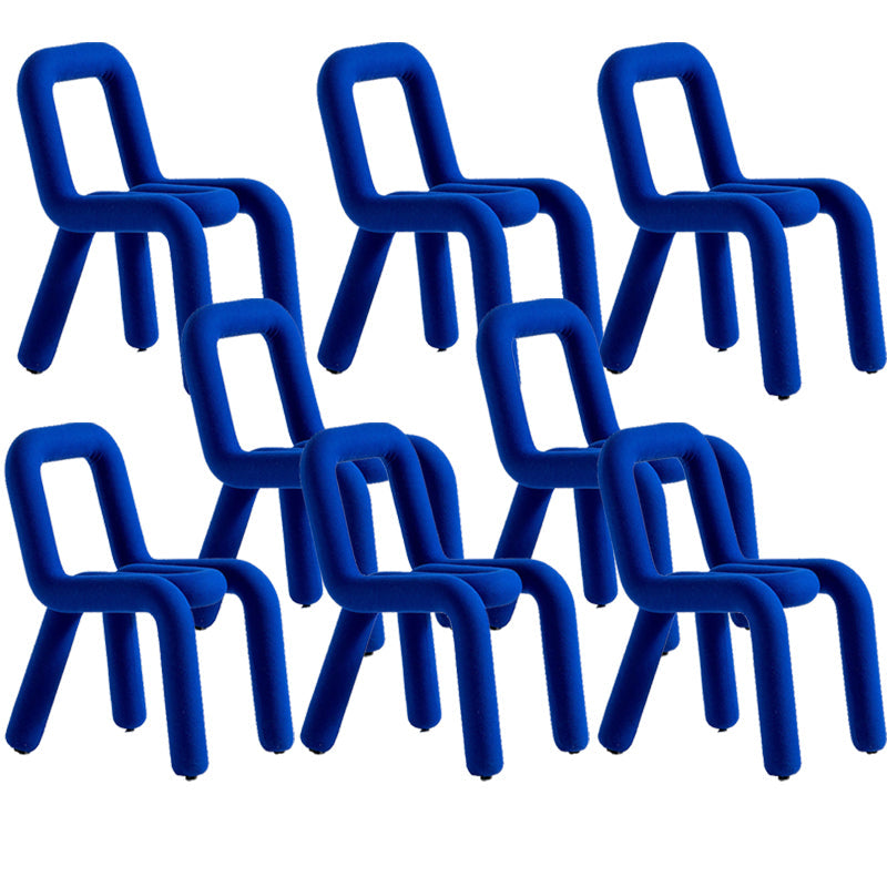 Designer stijl armloze stoel open terug naar huis eetstoel stoel