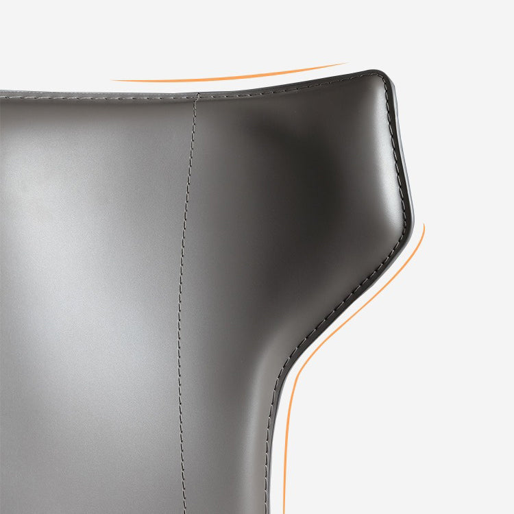 Esszimmer gepolsterter Stuhl Home Faux Leder Wingback Essstuhl