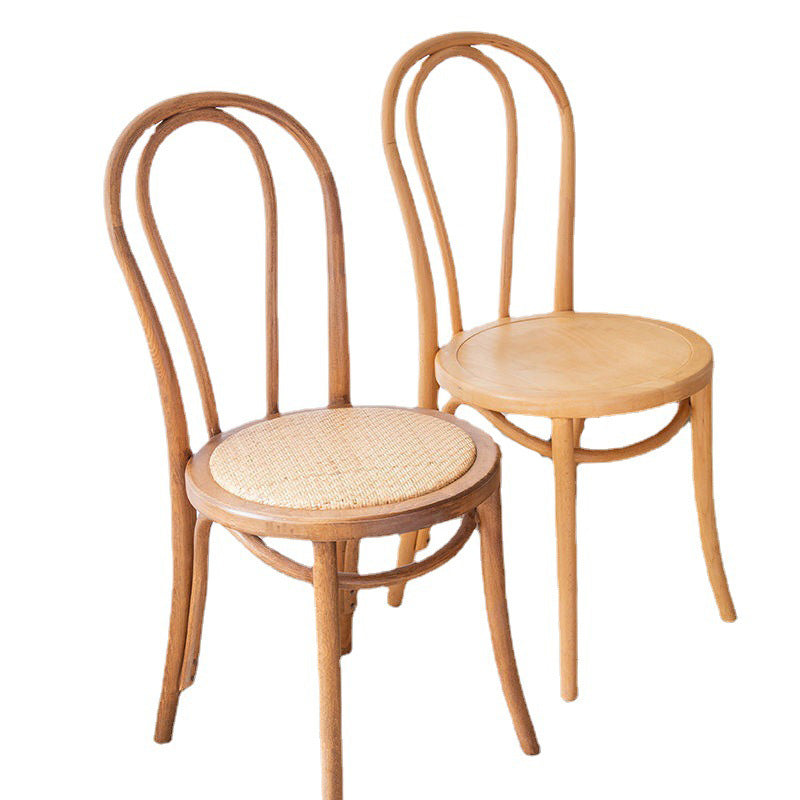 Silla lateral de patio de estilo moderno de madera