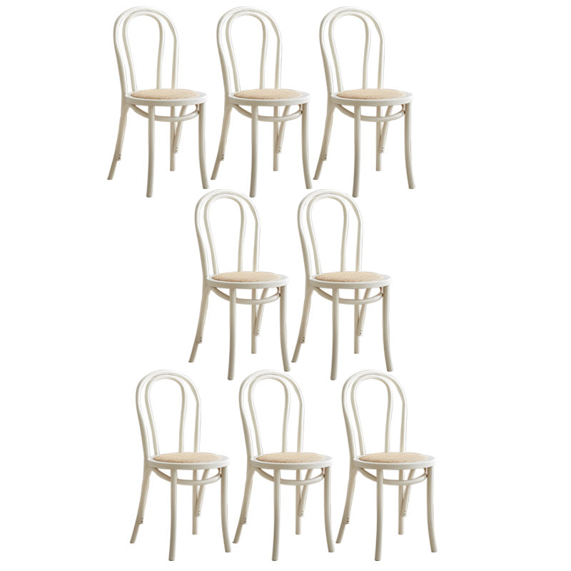Wood Modern Style Patio Side Chair Open Back Dining Side Chair White Wicker & Rattan 8 Piece Set Clearhalo 'Dining Chairs' 'Dining Tables & Seating' 'dining_chair' 'furn' 'furn_dining_chair' 'Furniture' 'Kitchen & Dining Furniture' 6780827