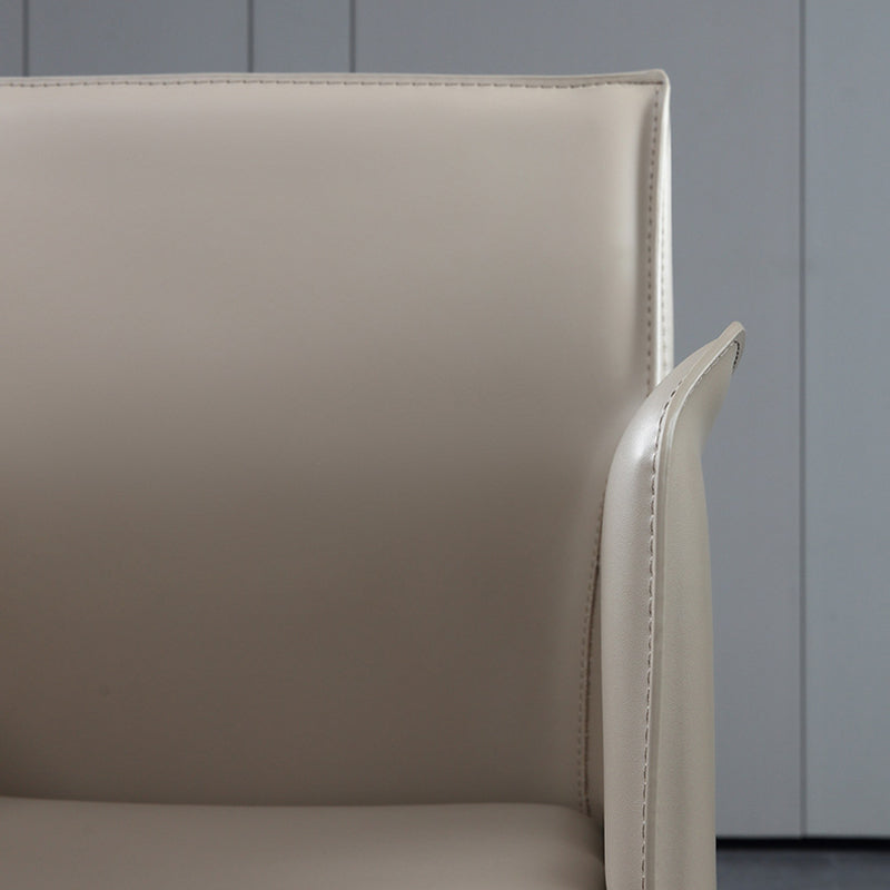 Esszimmer gepolsterter Armstuhl Kunstleder Parsons Stuhl