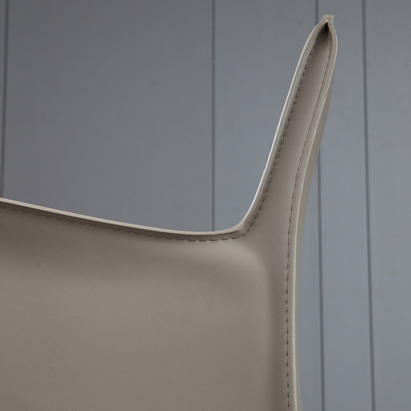 Esszimmer gepolsterter Armstuhl Kunstleder Parsons Stuhl